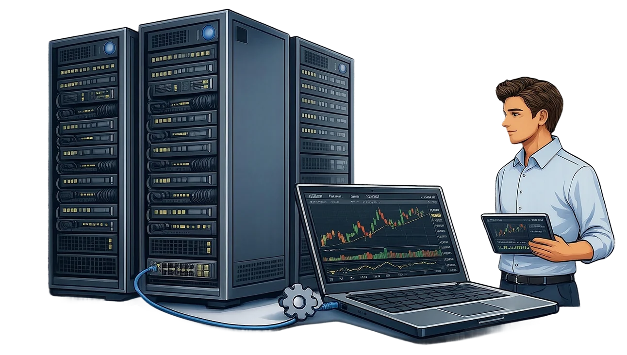 Server room illustration